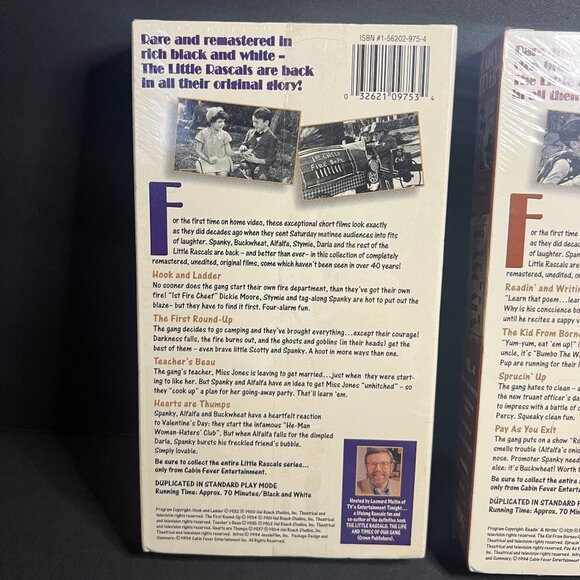 Set of 2 SEALED 1994 VHS The Little Rascals Vol 2 and 4 Remastered & Unedited - Picture 6 of 7